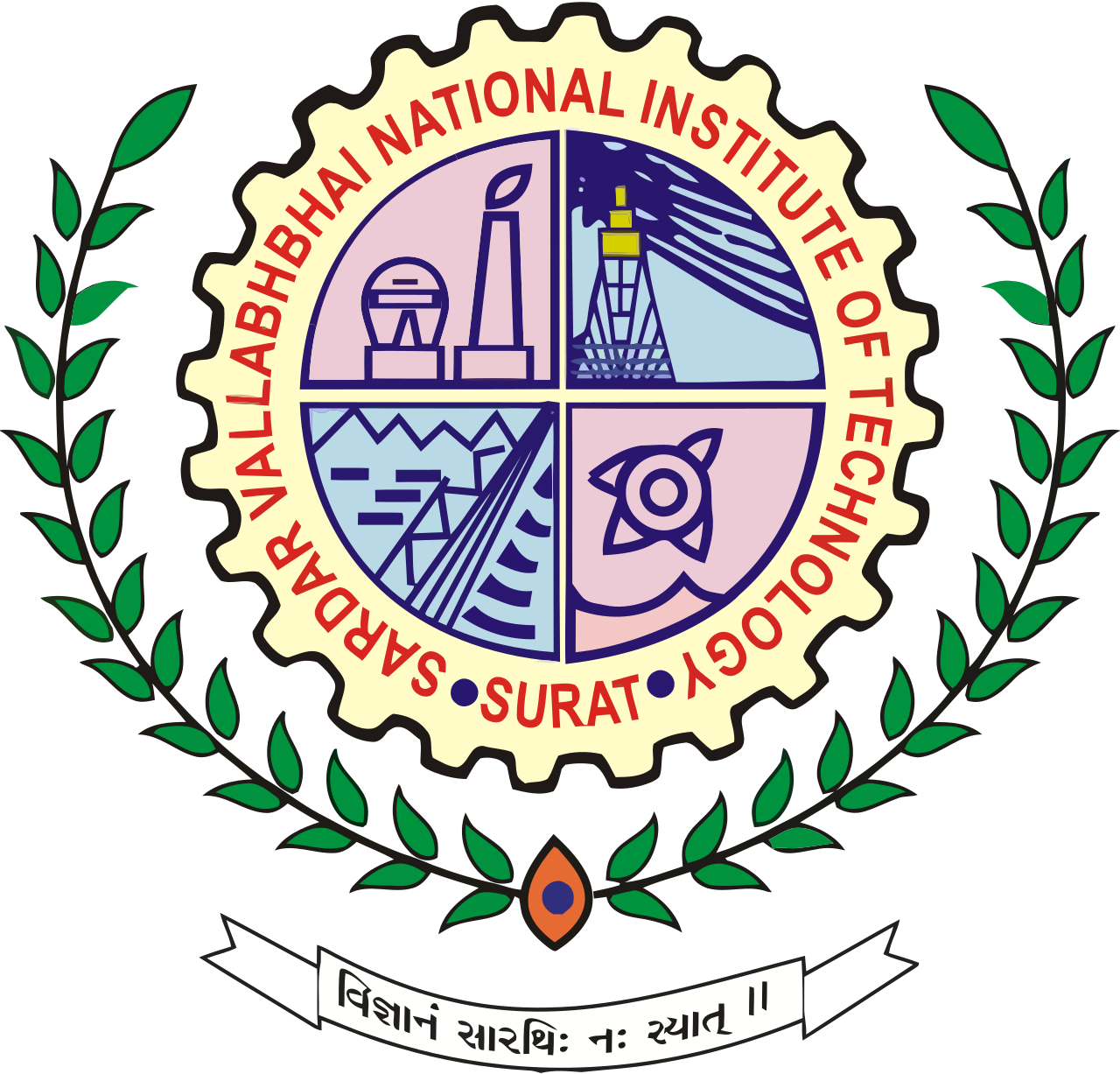 SVNIT Surat official logo